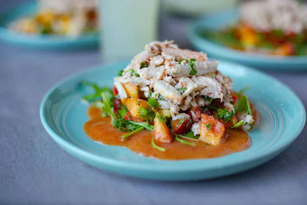 Peach Crab Salad