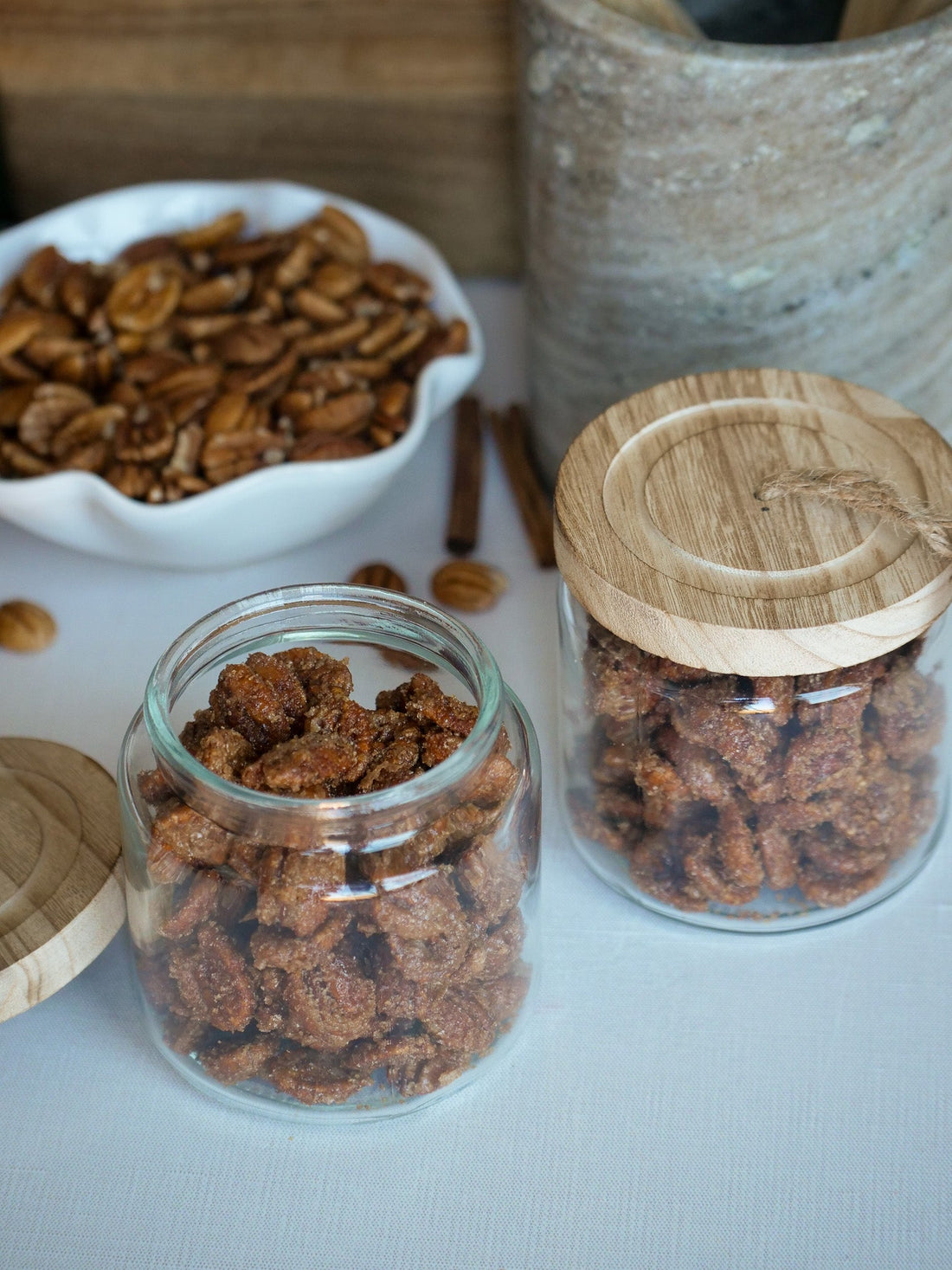 Cinnamon & Brown Sugar Candied Pecans