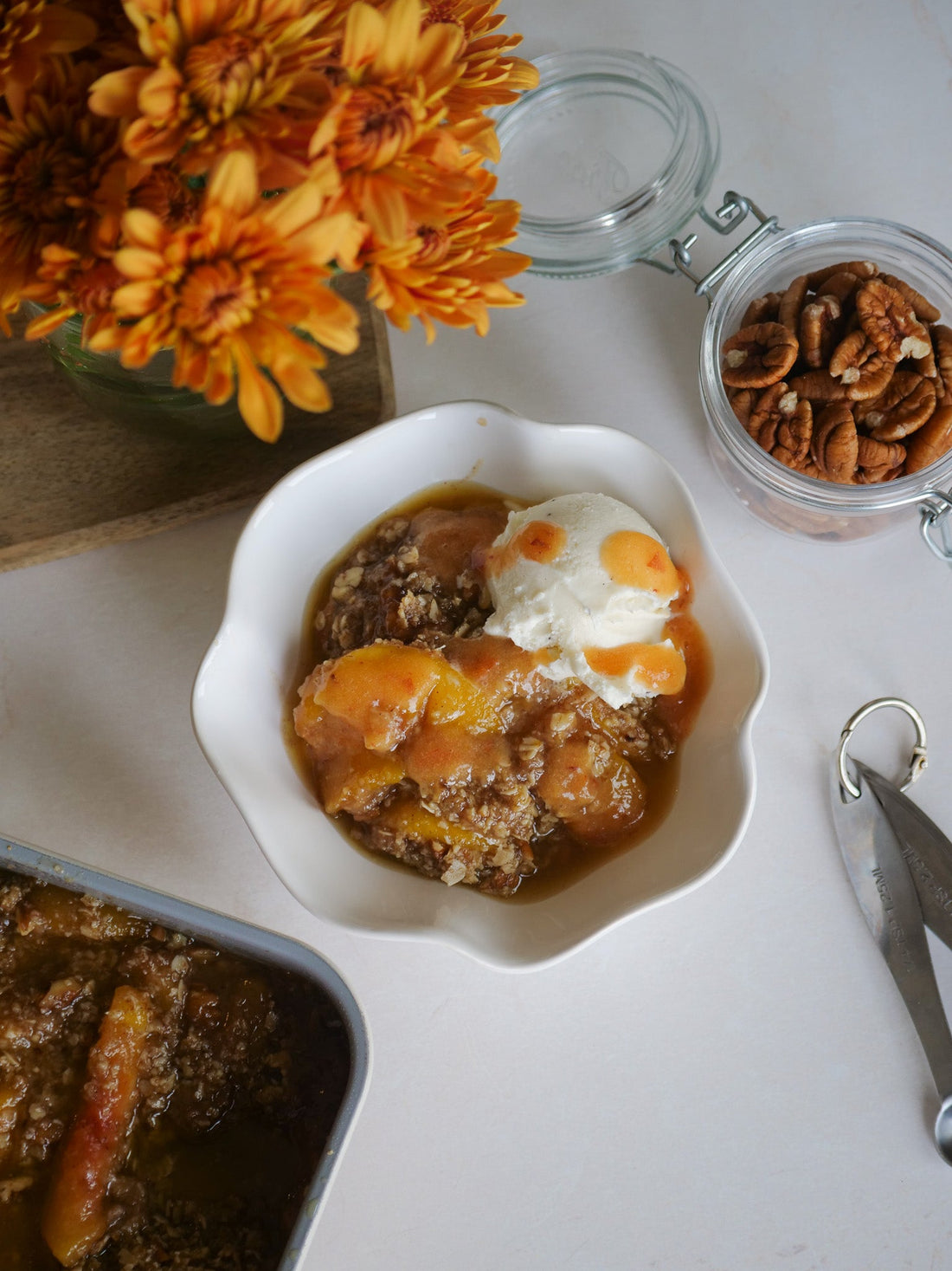 Peach & Pecan Crumble