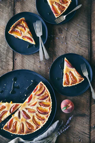 Ricotta & Honey Peach Tarts